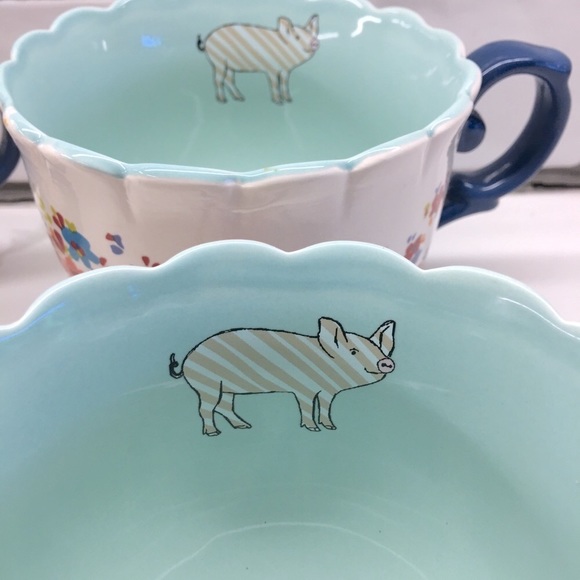 💯SOLD💯Urban market vintage style coffee or soup mugs. Four piece set - Picture 6 of 9